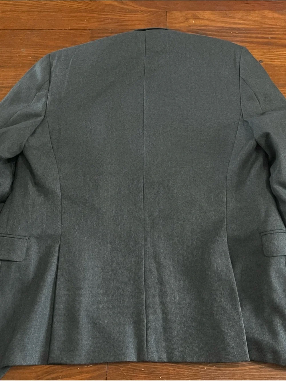 Calvin Klein Charcoal Gray Two-Button Wool Sport Coat